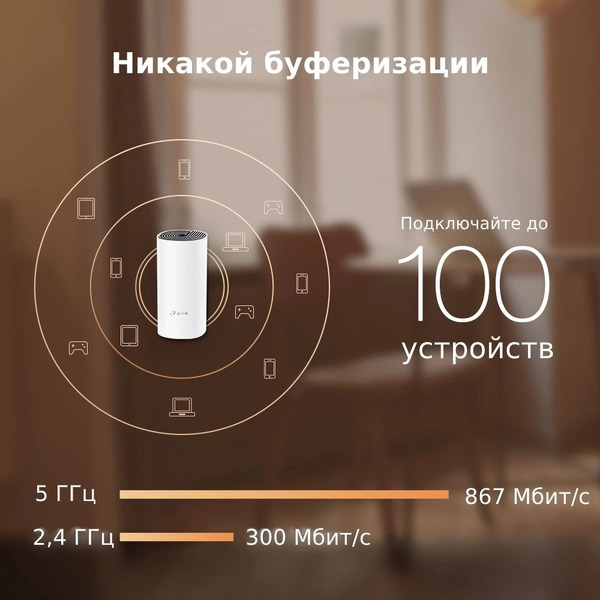 Wi-Fi роутер TP-Link Deco E4 (2-pack)