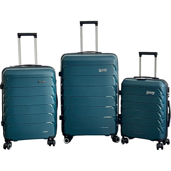 Чемодан DoubleW YF-PP02 с расширением (L, темно-зеленый)