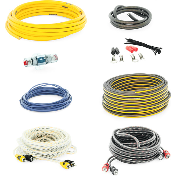 Набор проводов для подключения 4-канального усилителя 8Ga Swat PAC-F8