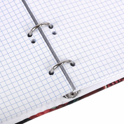 Тетрадь BRAUBERG 404720 на кольцах А5 175х215мм, 120л, твердый картон, фольга, клетка