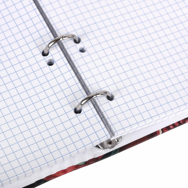 Тетрадь BRAUBERG 404720 на кольцах А5 175х215мм, 120л, твердый картон, фольга, клетка