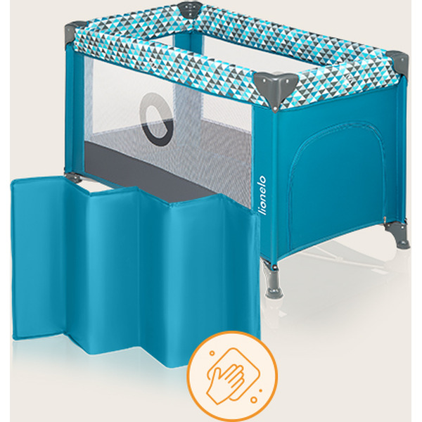 Кровать-манеж Lionelo Stefi (Green Turquoise)