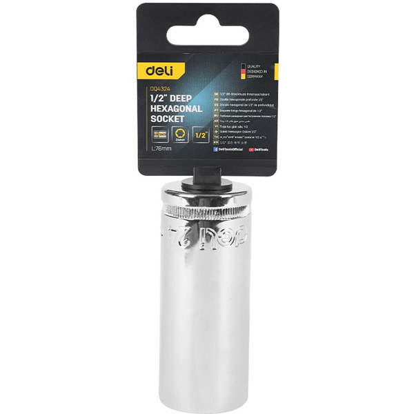 Головка торцевая шестигранная Deli EDQ4324
