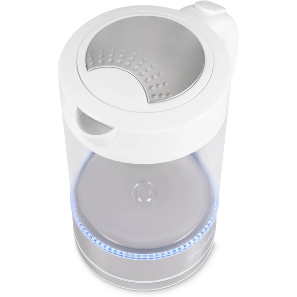 Электрический чайник Hyundai HYK-G9990 (белый/серебристый)