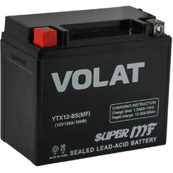 Мотоаккумулятор VOLAT YTX12-BS 12Ah (MF) L+
