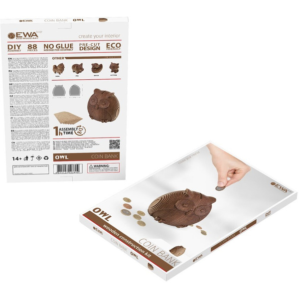 Модель в виде конструктора EWA Совушка-копилка