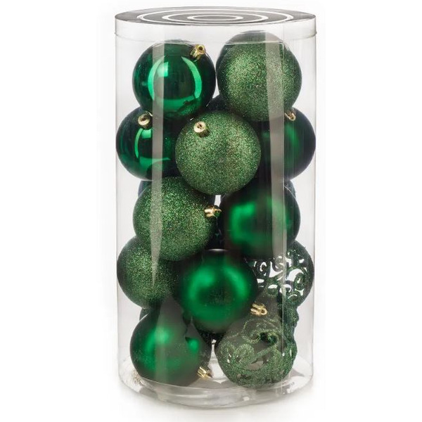 Набор новогодних шаров Ausini VT25-04018-6