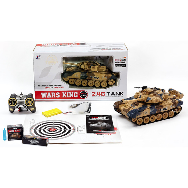 Радиоуправляемый танк 1:18 Huan Qi War King 789-2 (коричневый/камуфляж)