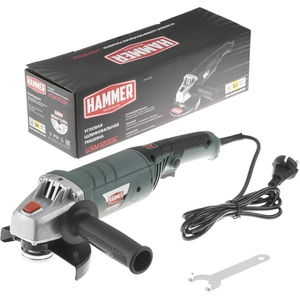 Угловая шлифмашина Hammer USM1200E