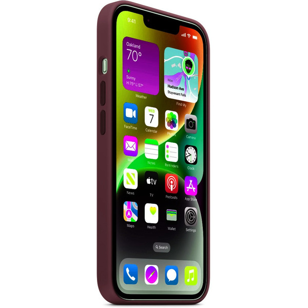 Бампер BINGO Silicone Case iPhone 14 Бордовый