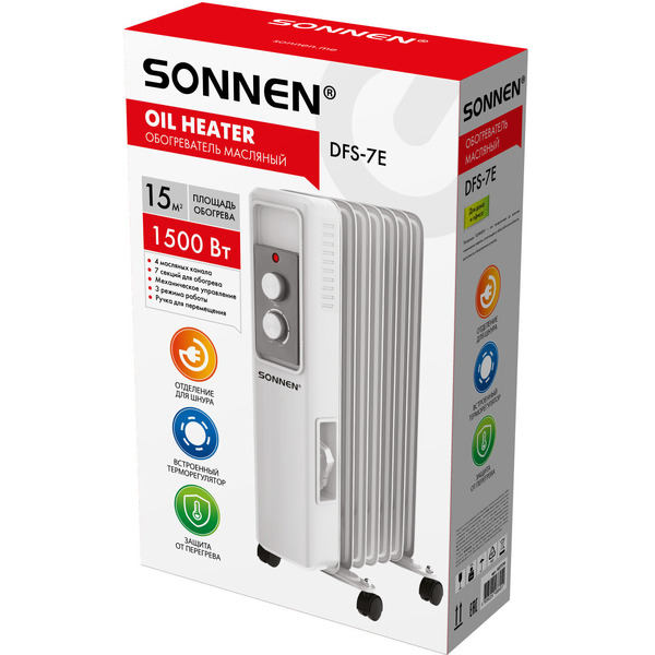 Масляный радиатор Sonnen DFS-7E