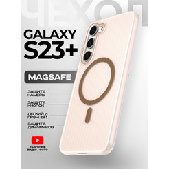 Задняя накладка CASE Translucent Strip Samsung Galaxy S23 Plus, золотой