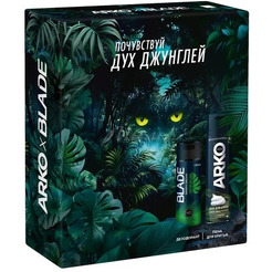 Подарочный набор (пена+дезодорант) ARKO Men (Пена для бритья Anti-Irritation, 200 мл + Дезодорант-спрей Green Dream, 150 мл)