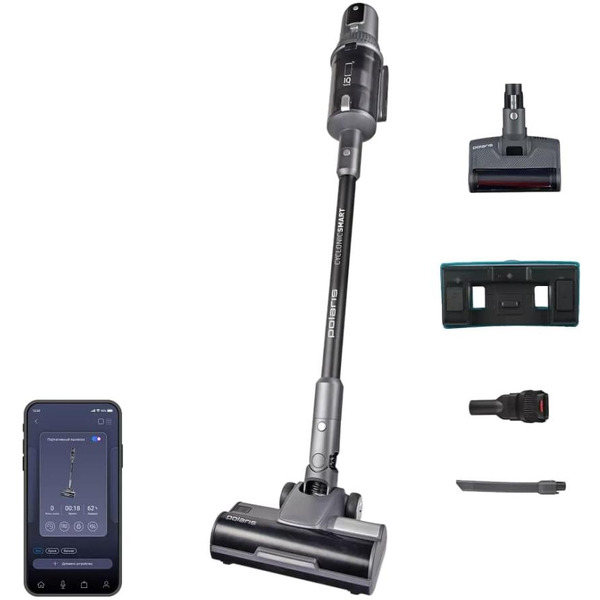 Пылесос POLARIS PVCS 8200 Handstick Duo Pro WIFI IQ Home (Графитовый)
