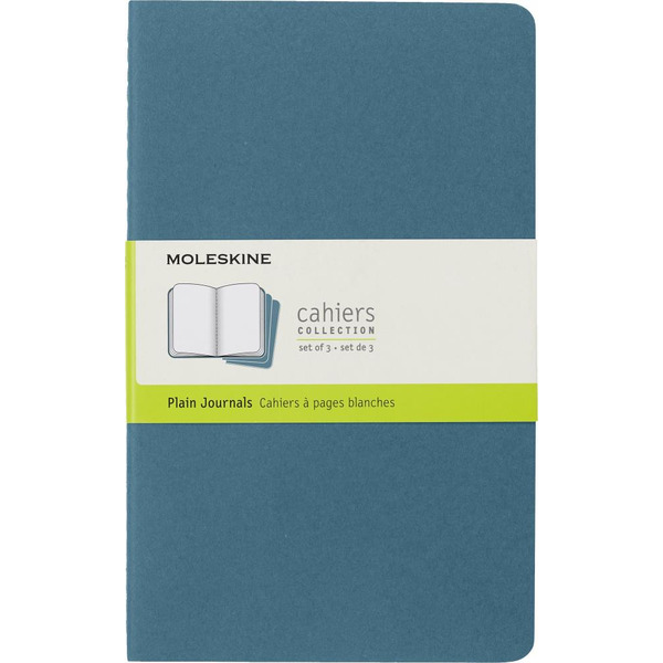 Блокнот Moleskine CAHIER JOURNAL CH018B44 (3 шт, голубой)