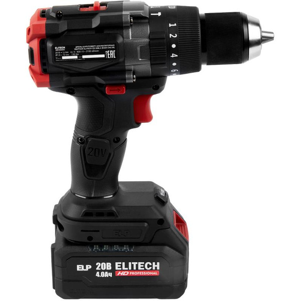 Ударная дрель-шуруповерт ELITECH CD 20BL2 E2201.042.02 (205728)