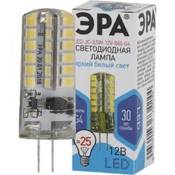 Лампочка ЭРА STD LED JC-3.5W-12V-840-G4