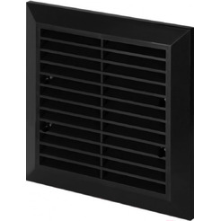 Решетка с сеткой от насекомых Awenta Classic T40aCZ 17x17 (черный)