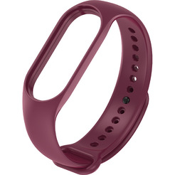 Ремешок BINGO Silicone для Xiaomi Mi Band 5/6/7 (бордовый)