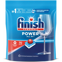 Таблетки для посудомоечных машин FINISH бесфосфатные AIO 70 шт. (0011181614)