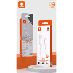 Кабель VIPFAN X05 USB-MicroUSB 3A 1 м (белый)