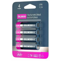 Батарейка Olmio AA/LR06 (4 шт)