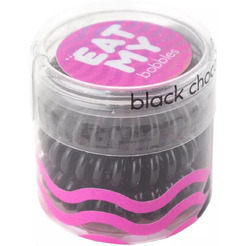 Резинки для волос EAT MY в цвете "Чёрный шоколад" 3 шт (943341)