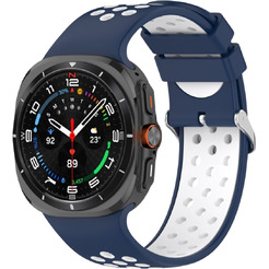 Ремешок Bingo Sport для SAMSUNG Galaxy Watch Ultra 47 мм (темно-синий с белым)