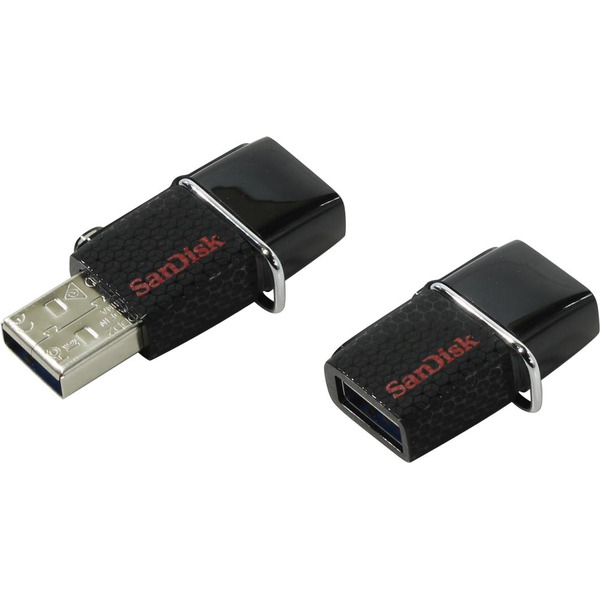 Флеш-драйв Sandisk Ultra Dual 16GB, USB3.0 черный OTG + microUSB (SDDD2-016G-GAM46)