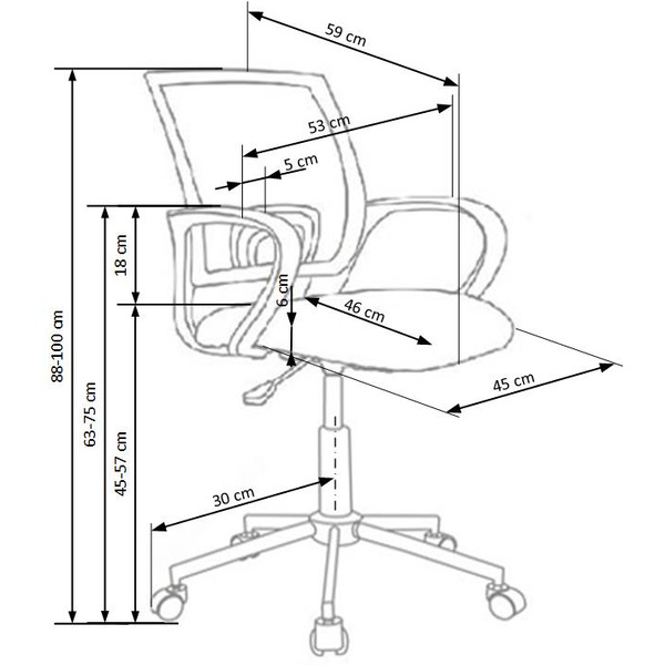 Кресло офисное Halmar  Ibis FreeStyle