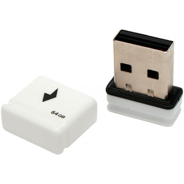 USB Flash Gembird GFL-2.0-64mini 64Gb (белый)