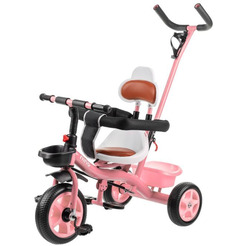 Трехколесный велосипед с ручкой NINO K98 (розовый)