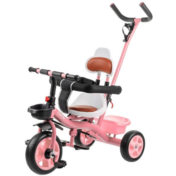 Трехколесный велосипед с ручкой NINO K98 (розовый)