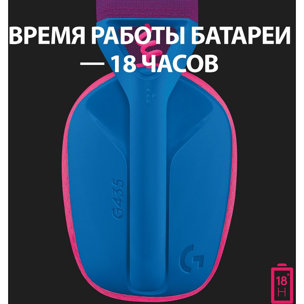 Наушники Logitech G435 (981-001062) синий