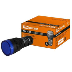 Лампа сигнальная TDM AD-16DS(LED) 12В AC/DC SQ0702-0054