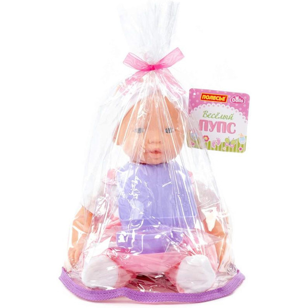 Пупс Полесье Веселый с соской и набором для кормления 86754