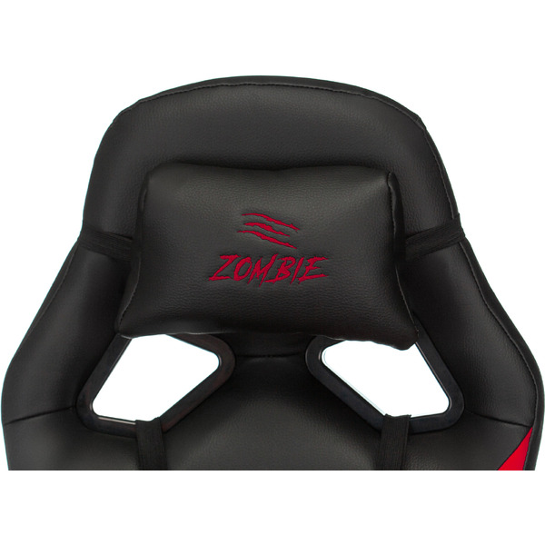 Кресло геймерское Бюрократ Zombie Driver (черный/красный)