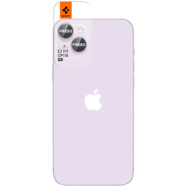 Защитное стекло Spigen Optik Pro TR EZ Fit Lens Protector для iPhone 14/14 Plus AGL05603 (2шт)