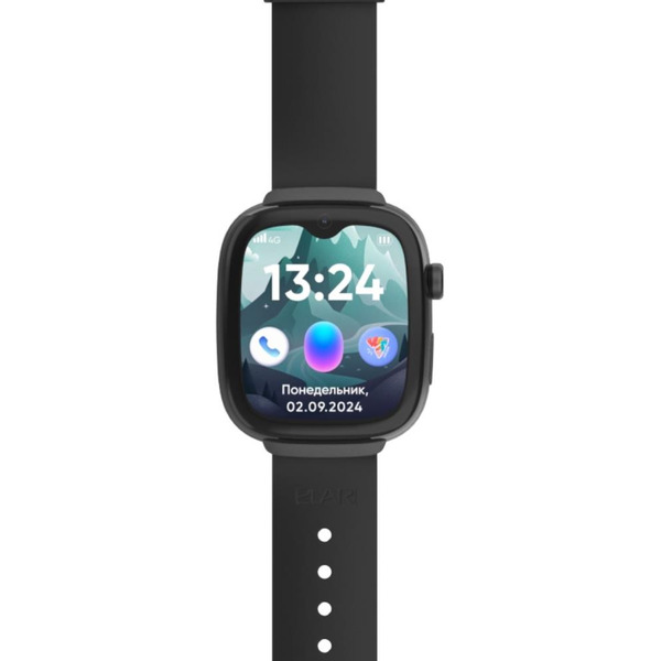 Детские умные часы Elari KidGram Watch 4G KP-4G-K (черный)