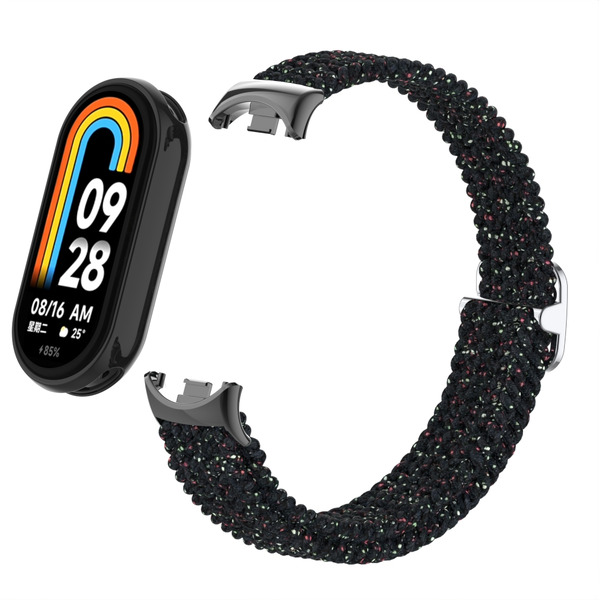 Ремешок Bingo Braided для Xiaomi Mi Band 8 Черный в крапинку
