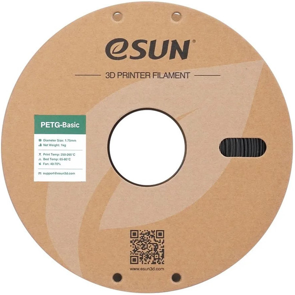 Пластиковая нить ESUN PETG-Basic 1,75 мм (чёрный)