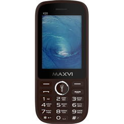 Кнопочный телефон Maxvi K20 (коричневый)