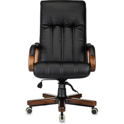 Офисное кресло Бюрократ T-9932Walnut (черный, экокожа)