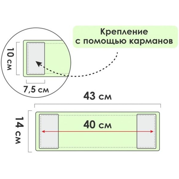 Сменная насадка для швабры PERFECTO LINEA 44-432013
