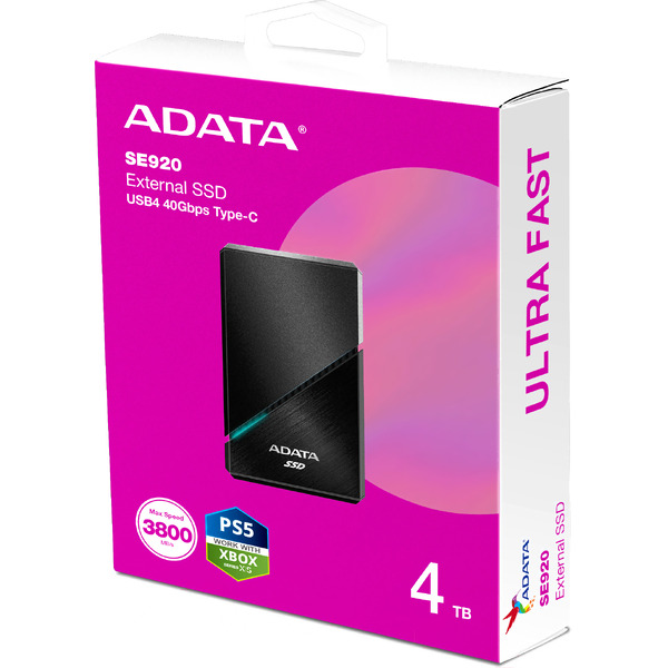 Внешний накопитель ADATA SE920 4TB SE920-4TCBK