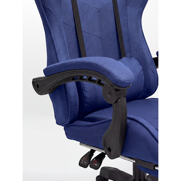 Игровое кресло byroom RG HEALER fabric blue с подставкой для ног BRGF813F/BL