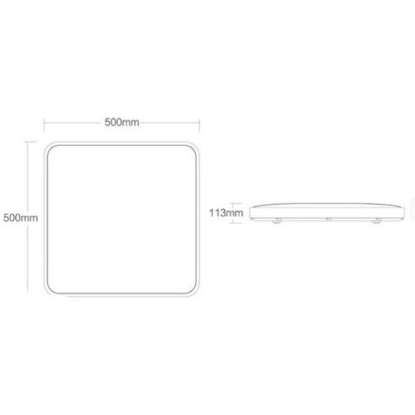 Умный светильник Yeelight Crystal Ceiling Light Plus 500мм YLXD10YL (серый)