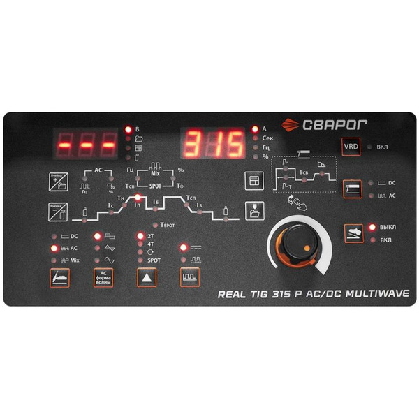 Сварочный инвертор Сварог REAL TIG 315 P AC/DC MULTIWAVE (E30301) 99630