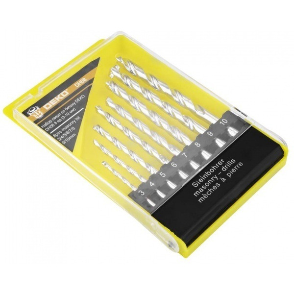 Набор сверл Deko DH08 (065-0529)