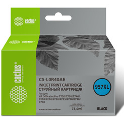 Картридж струйный Cactus CS-L0R40AE 957XL (черный)
